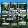 Golgari (Black/Green) Dual Land MTG Proxy Pack - 18 Cards - 7 fetch lands