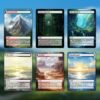 Selesnya (green and white) dual land mtg proxy pack - 18 custom game cards for commander - mtg dual land proxies - 7 fetch lands - Image 4