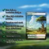 Selesnya (green and white) dual land mtg proxy pack - 18 custom game cards for commander - mtg dual land proxies - 7 fetch lands - Image 5
