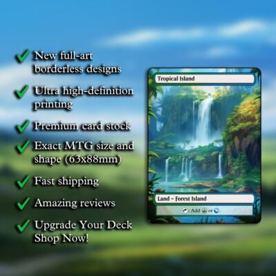 Simic Dual Land MTG Proxy Pack – 18 Custom Cards