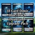 Dimir Dual Land MTG Proxy Pack – 18 Cards