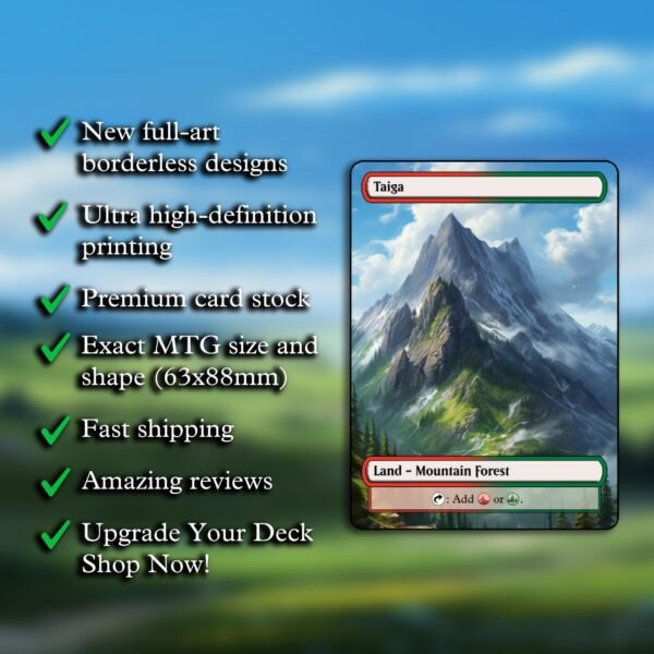 Gruul (Red/Green) Dual Land MTG Proxy Pack - 18 Cards - 7 Fetch Lands - Image 5