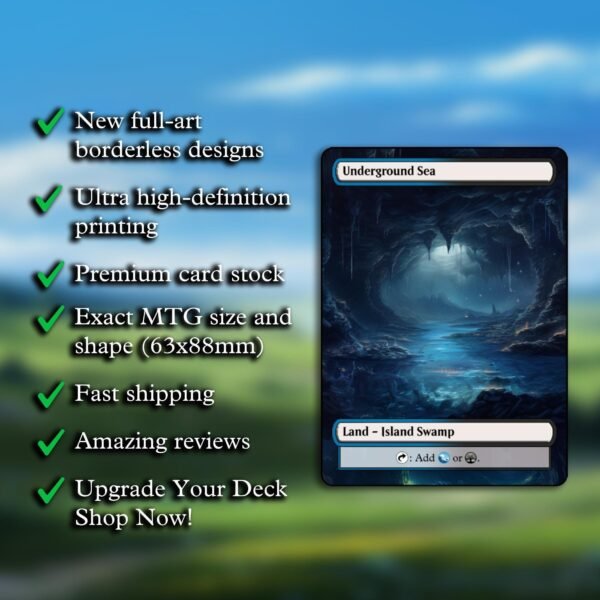 Dimir (Blue/Black) Dual Land MTG Proxy Pack - 18 Cards - 7 Fetch Lands - Image 5