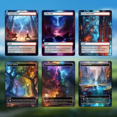 Izzet Dual Land MTG Proxy Pack – 18 Cards