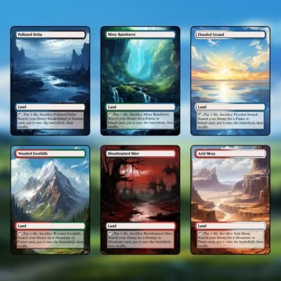 Izzet Dual Land MTG Proxy Pack – 18 Cards