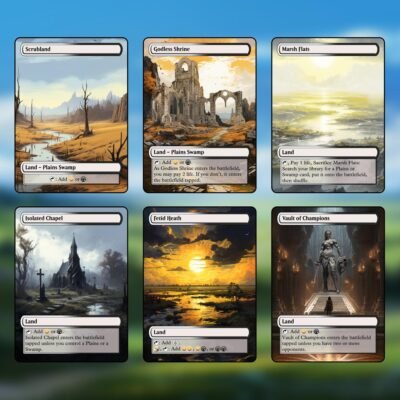 Orzhov Dual Land MTG Proxy Pack – 18 Custom Cards