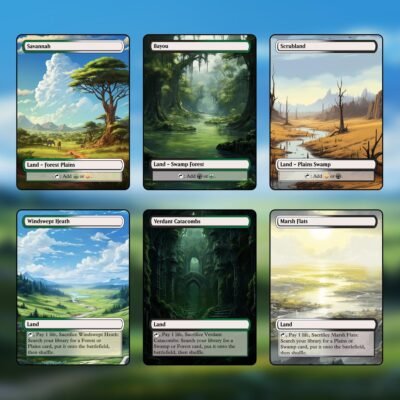 Abzan Tri-Land MTG Proxy Pack – 36 Custom Cards