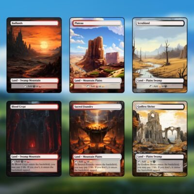 Mardu Tri-Land MTG Proxy Pack – 36 Custom Cards