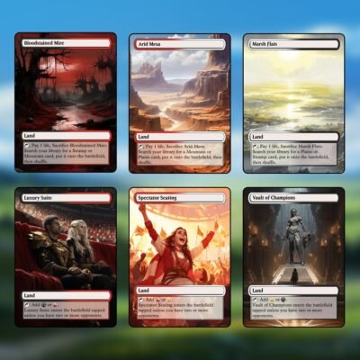 Mardu Tri-Land MTG Proxy Pack – 36 Custom Cards