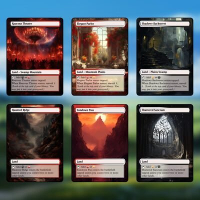 Mardu Tri-Land MTG Proxy Pack – 36 Custom Cards