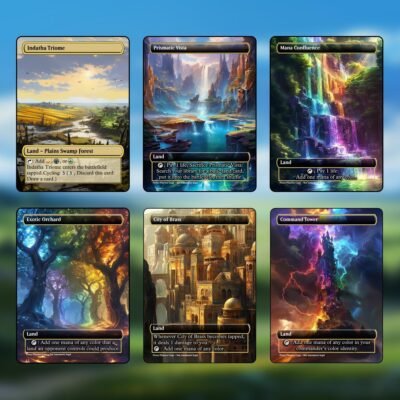 Abzan Tri-Land MTG Proxy Pack – 36 Custom Cards