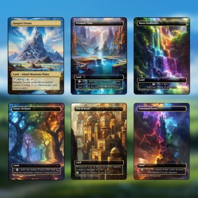 Jeskai Tri-Land MTG Proxy Pack – 36 Custom Cards
