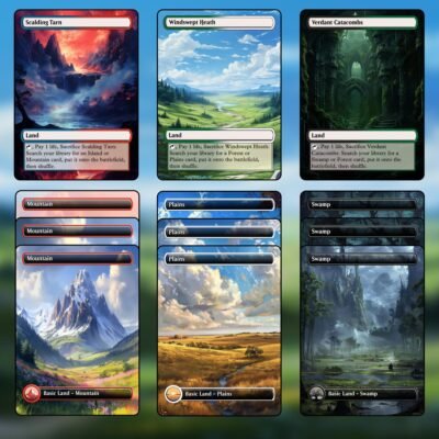 Mardu Tri-Land MTG Proxy Pack – 36 Custom Cards