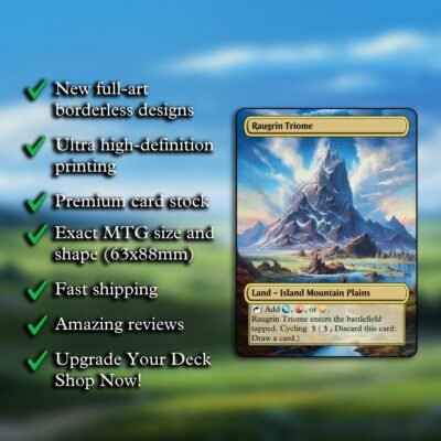 Jeskai Tri-Land MTG Proxy Pack – 36 Custom Cards