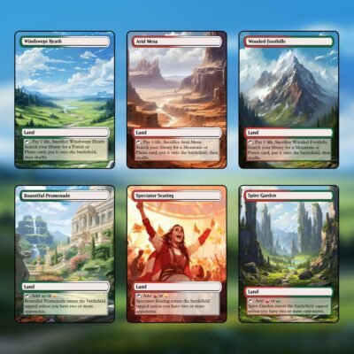 Naya Tri-Land MTG Proxy Pack – 36 Custom Cards