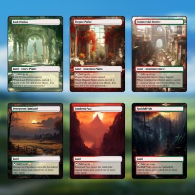 Naya Tri-Land MTG Proxy Pack – 36 Custom Cards
