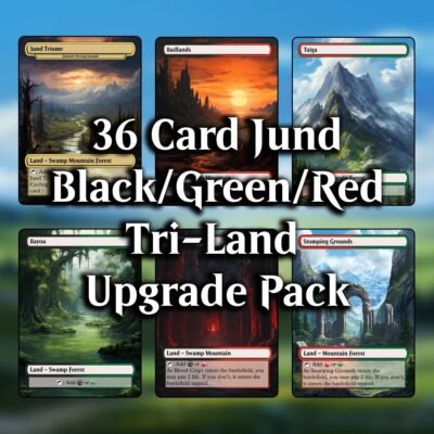 Jund Tri-Land MTG Proxy Pack – 36 Custom Cards