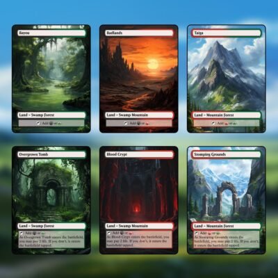 Jund Tri-Land MTG Proxy Pack – 36 Custom Cards
