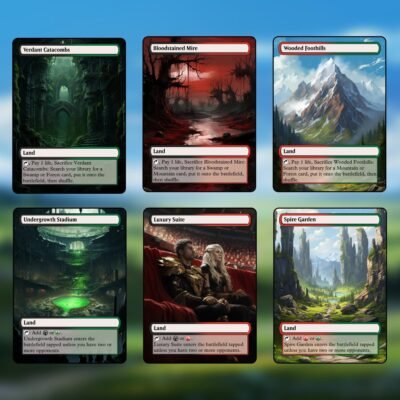 Jund Tri-Land MTG Proxy Pack – 36 Custom Cards