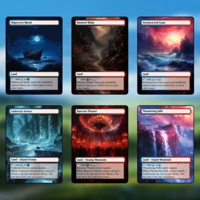 Grixis Tri-Land MTG Proxy Pack – 36 Cards