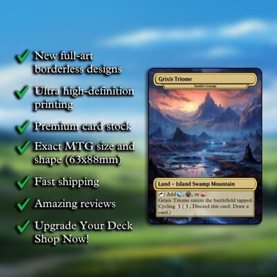 Grixis Tri-Land MTG Proxy Pack – 36 Cards
