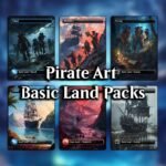Pirate Basic Land Pack – 18 Custom MTG Lands