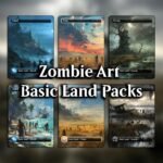 Zombie Basic Land Pack – 18 Custom MTG Lands