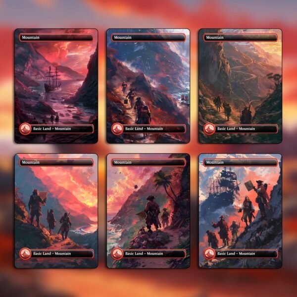 Pirate Art Basic Land Pack - 18 Pirate-Themed Basic Lands for Commander - Image 4