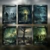 Zombie Art Basic Land Packs - 18 Zombie-Themed Basic Lands for Commander - Image 5