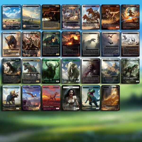 Gishath Sun's Avatar/Pantlaza Sun Favored Complete Dino Deck MTG Proxy - 126 Custom Art MTG Cards - Both Commanders - Image 7