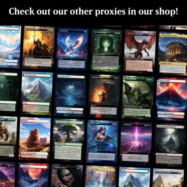 100 custom card game sleeves - custom printed sleeves 100pk for magic and other collectable card games - Image 10