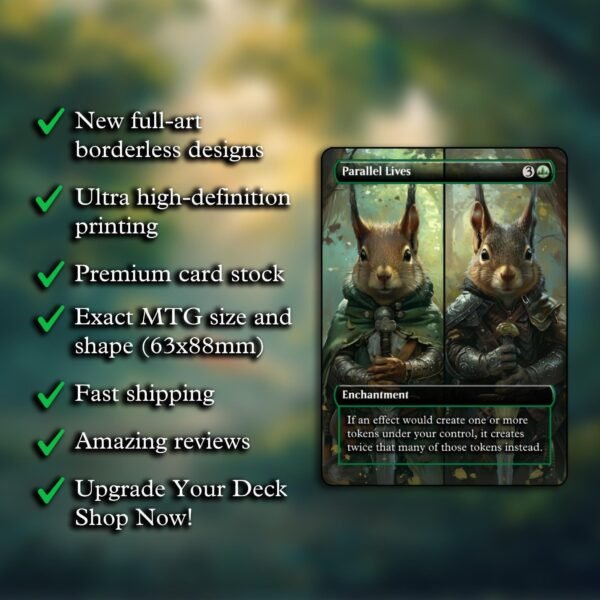 Parallel Lives Proxy - Multiple Versions - Clear Frame - Custom Game Cards for Commander Proxy Parallel Lives Proxies Parallel Lives Proxy - Image 5
