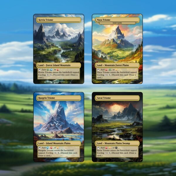 Triome Land MTG Proxy 10 Card Pack - Image 3
