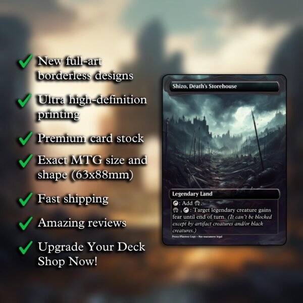 Shizo, Death's Storehouse MTG Proxy - Image 2