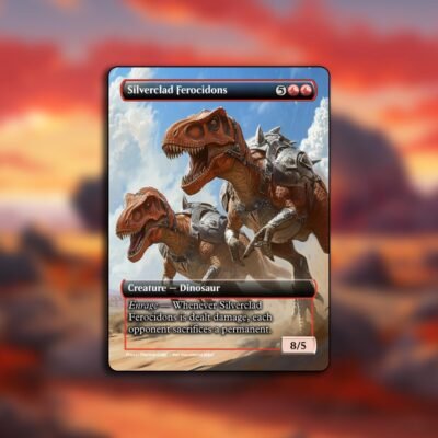 Silverclad Ferocidon MTG Proxy