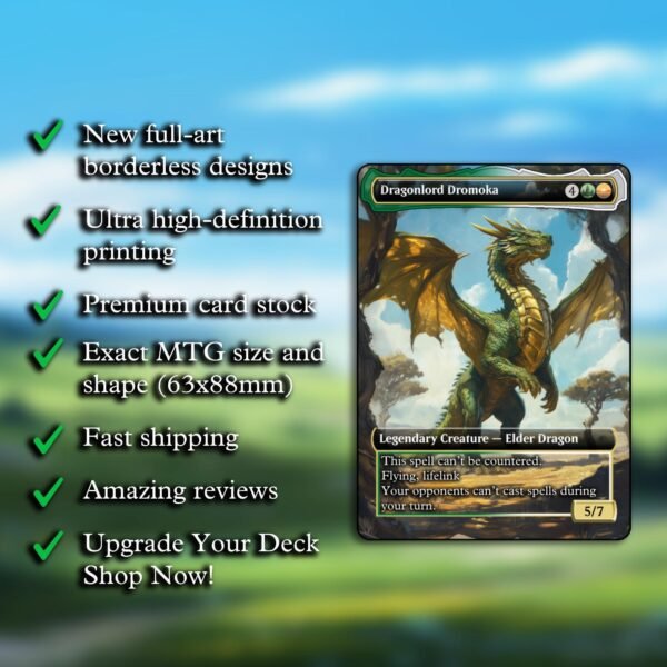 Dragonlord Dromoka MTG Proxy - Image 2