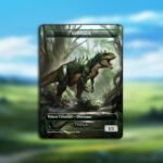 Dinosaur 3/3 Token with Trample MTG Proxy