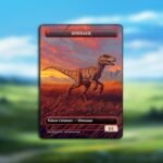 Dinosaur 3/1 Token MTG Proxy