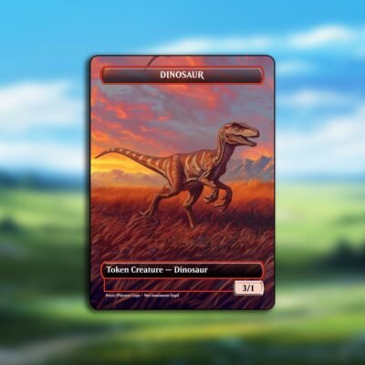 Dinosaur 3/1 Token MTG Proxy