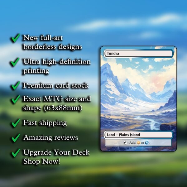 Azorius (Blue and White) Dual Land MTG Proxy Pack - 18 Custom Game Cards for Commander - MTG Dual land proxies - 7 Fetch Lands - Image 5