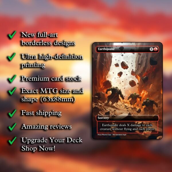 Earthquake MTG Proxy - Image 2