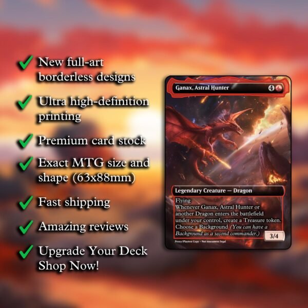 Ganax, Astral Hunter MTG Proxy - Image 2