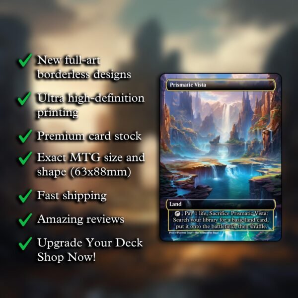 Prismatic Vista MTG Proxy - Image 2