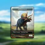 Dinosaur Beast Token MTG Proxy