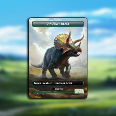 Dinosaur Beast Token MTG Proxy