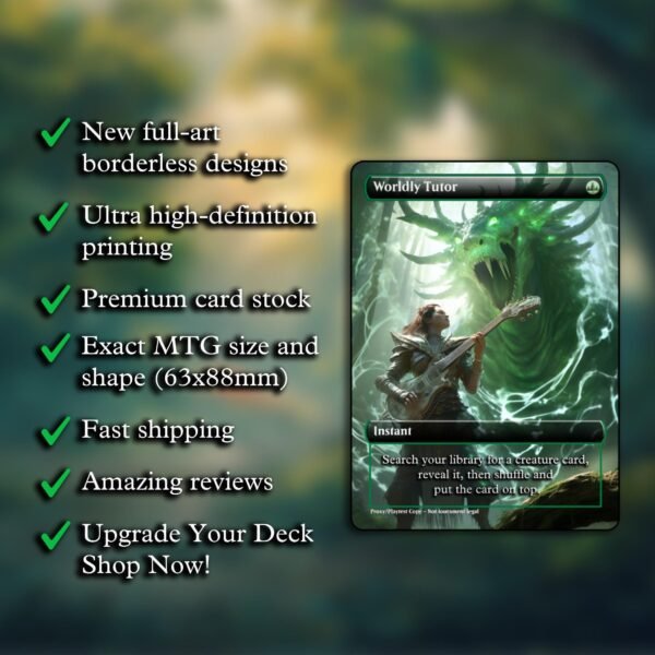 Worldly Tutor MTG Proxy - Image 2
