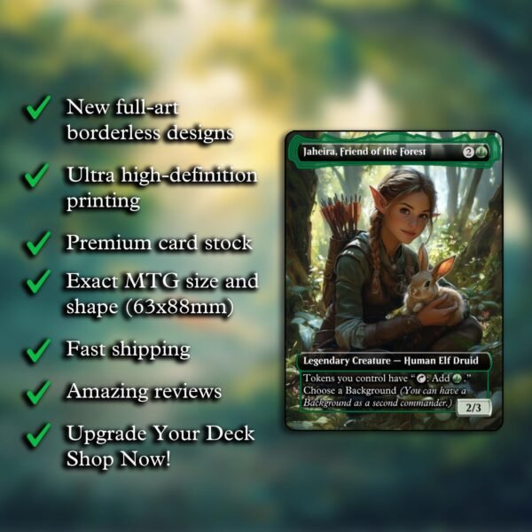 Jaheira, Friend of the Forest MTG Proxy - Image 2