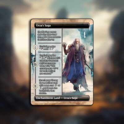 Urza's Saga MTG Proxy - Includes Custom Construct Token