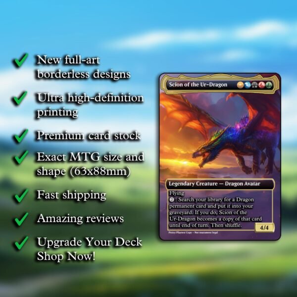 Scion of the Ur-Dragon MTG Proxy - Image 2