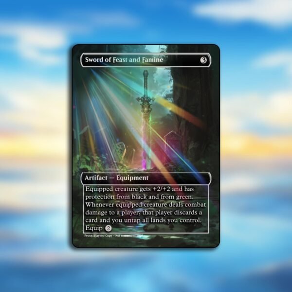 Sword of Feast and Famine MTG Proxy - Image 7